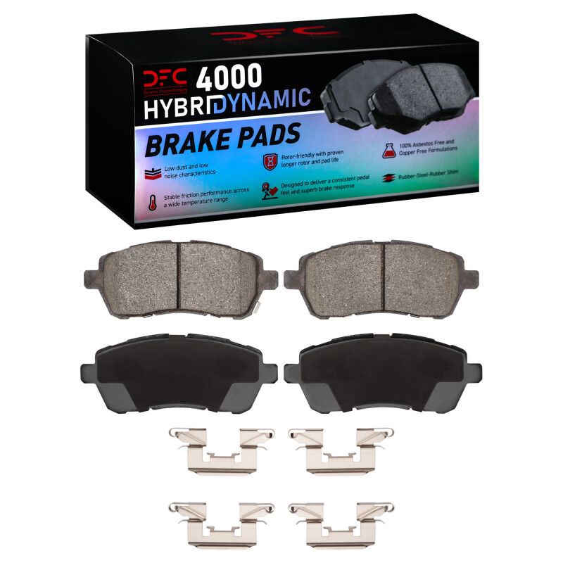 DFC 11-17 Mazda 2 (Mexico) Front 4000 HybriDynamic Brake Pads and Hardware Kit