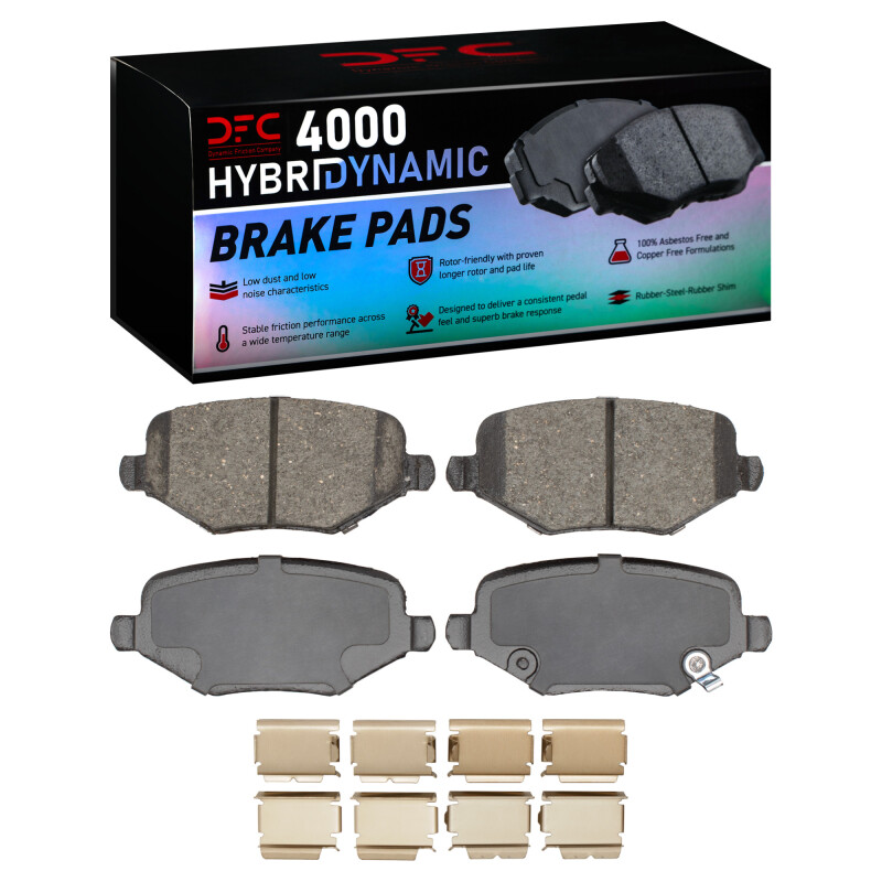 DFC 09-14 Dodge Journey Rear 4000 HybriDynamic Brake Pads and Hardware Kit