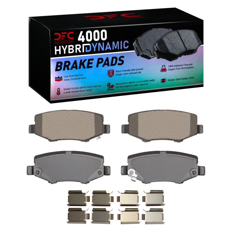 DFC 07-18 Dodge Nitro Rear 4000 HybriDynamic Brake Pads and Hardware Kit