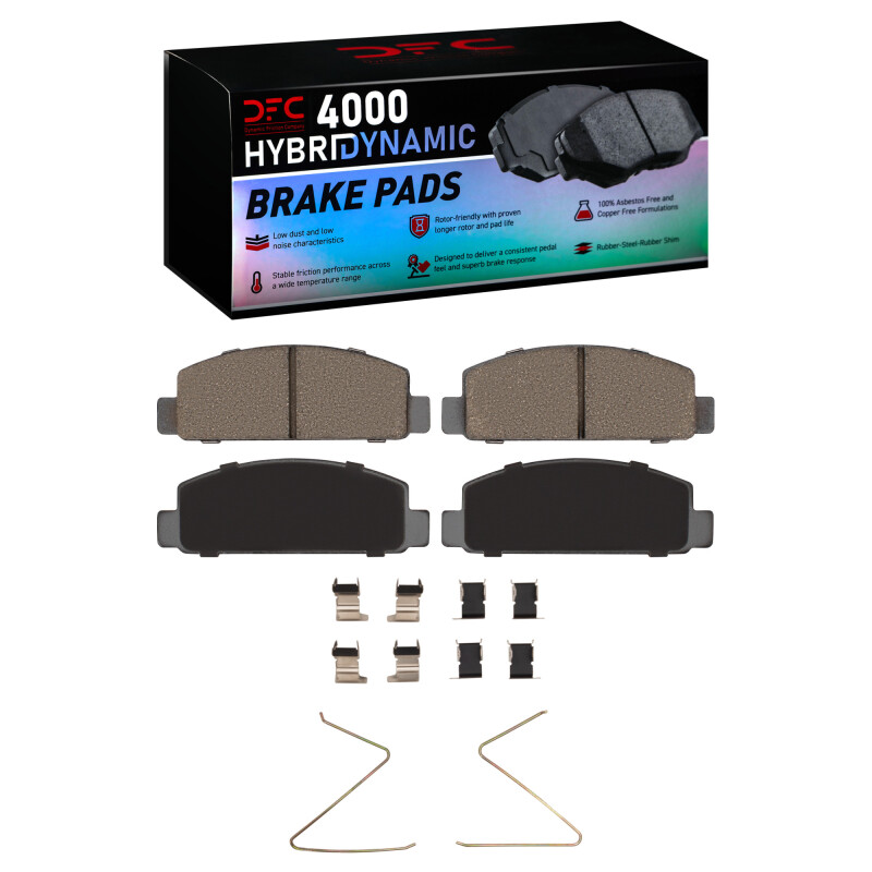 DFC 84-91 Mazda RX-7 Front 4000 HybriDynamic Brake Pads and Hardware Kit
