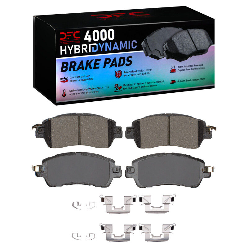DFC 16-25 Mazda 2 (Mexico) Front 4000 HybriDynamic Brake Pads and Hardware Kit