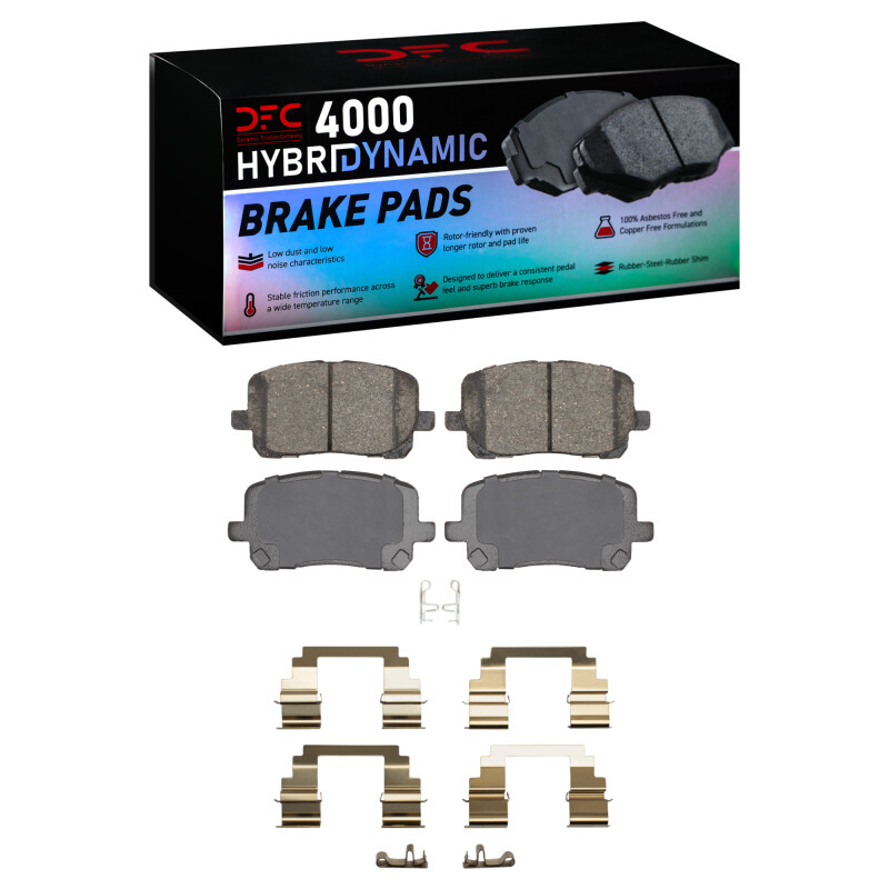 DFC 03-08 Pontiac Vibe Front 4000 HybriDynamic Brake Pads and Hardware Kit