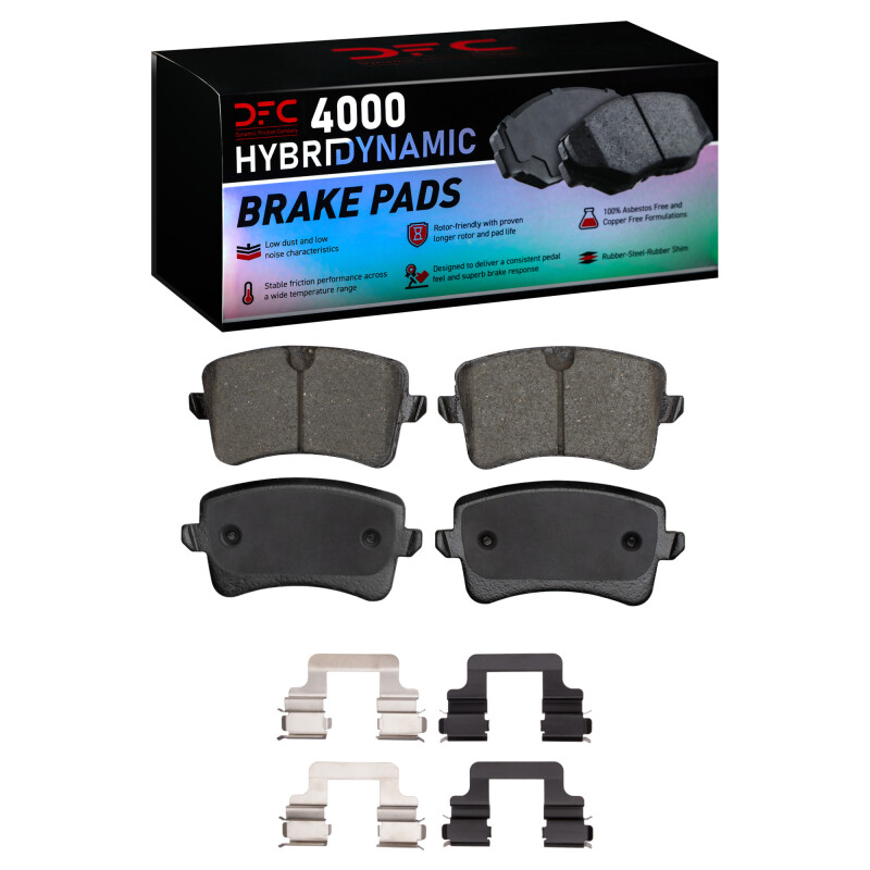 DFC 08-17 Audi Q5 (Mexico) Rear 4000 HybriDynamic Brake Pads and Hardware Kit