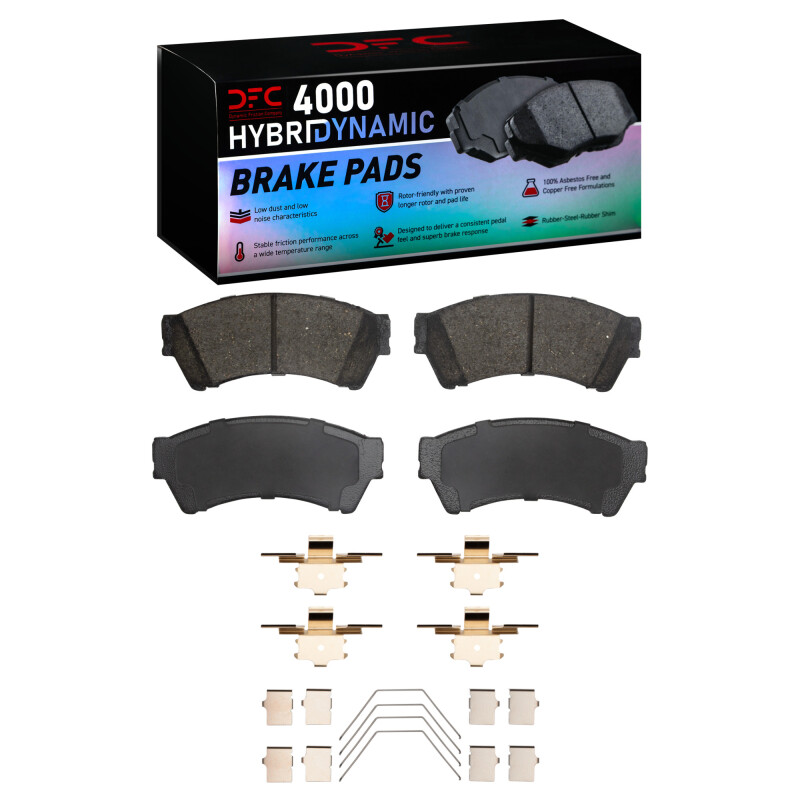 DFC 06-13 Ford Fusion Front 4000 HybriDynamic Brake Pads and Hardware Kit