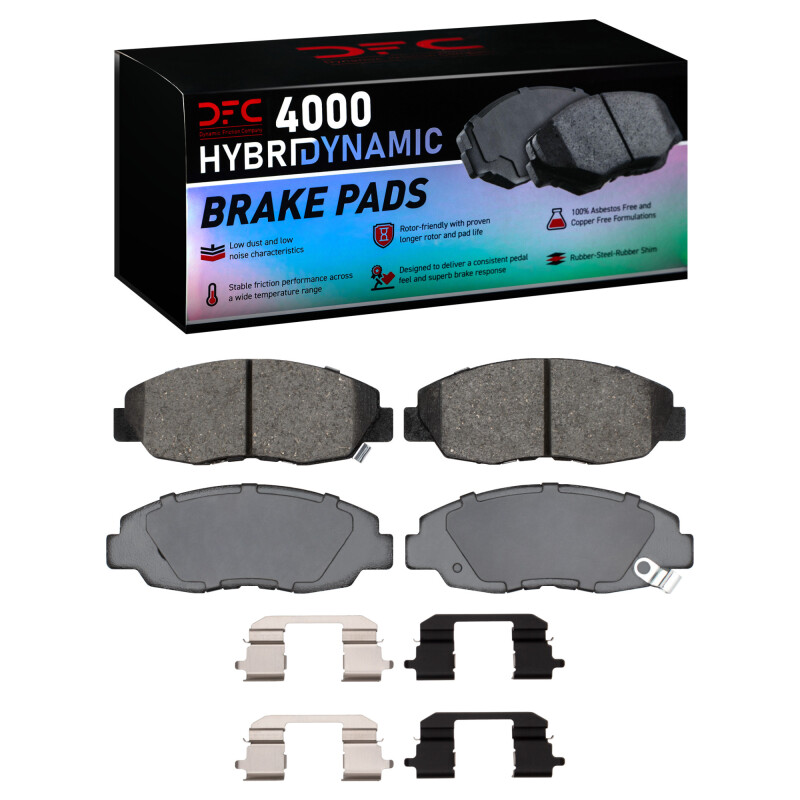 DFC 90-99 Acura CL Front 4000 HybriDynamic Brake Pads and Hardware Kit