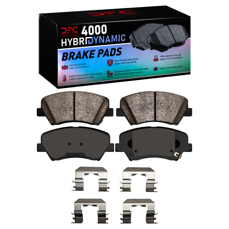 DFC 10-24 Hyundai HB20 Sedan Front 4000 HybriDynamic Brake Pads and Hardware Kit