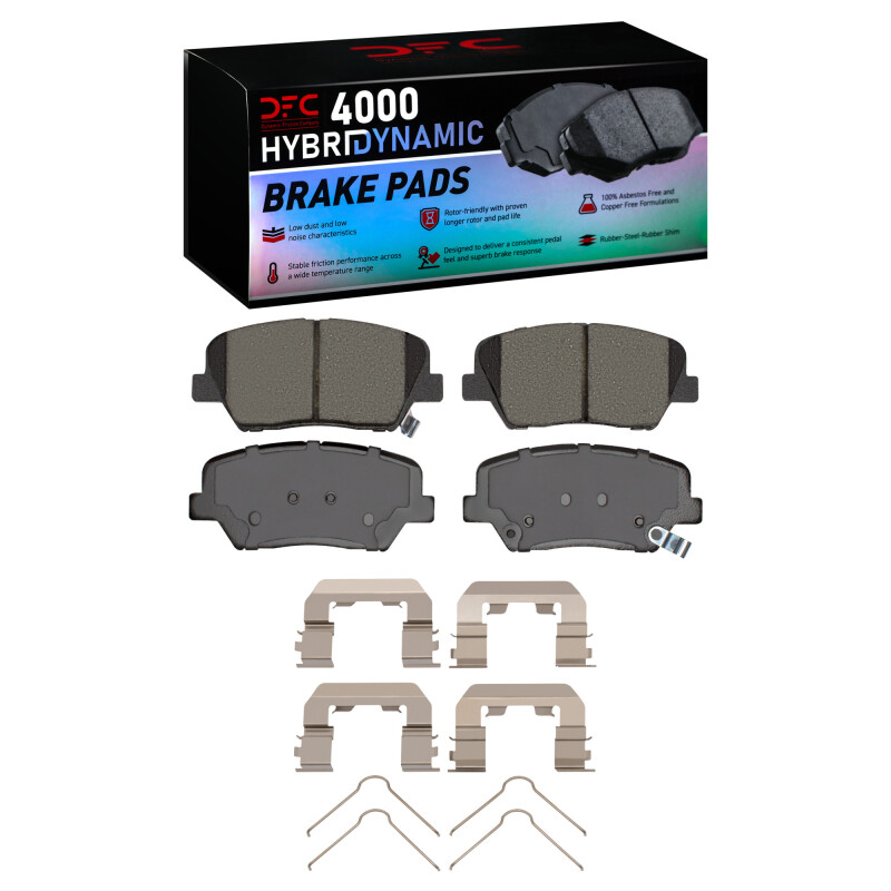 DFC 10-25 Hyundai Azera Front 4000 HybriDynamic Brake Pads and Hardware Kit