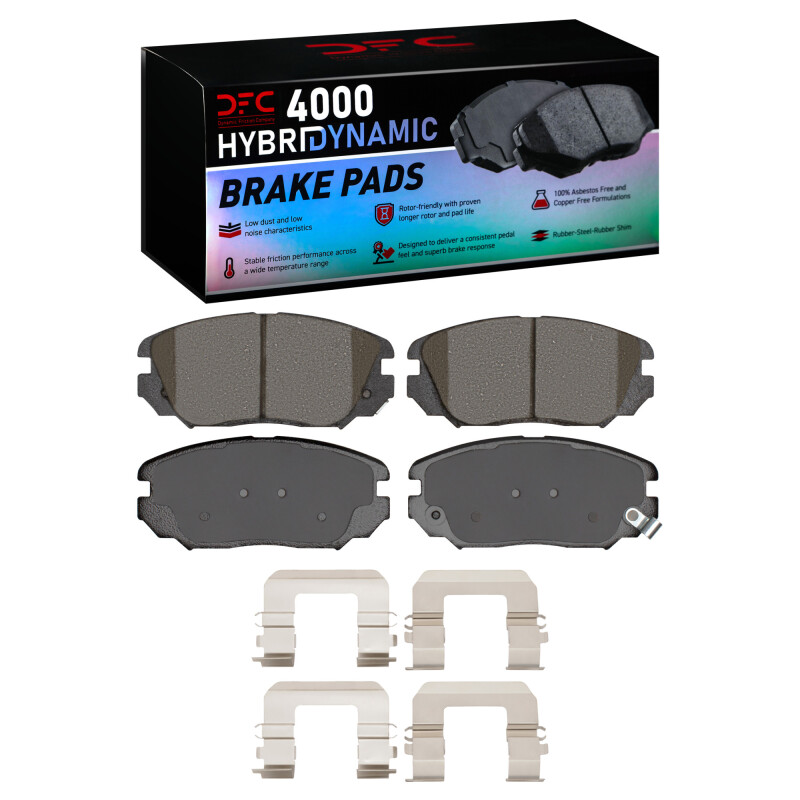 DFC 05-11 Hyundai Azera Front 4000 HybriDynamic Brake Pads and Hardware Kit