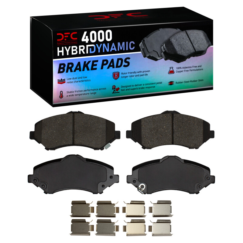 DFC 07-18 Chrysler Town & Country Front 4000 HybriDynamic Brake Pads and Hardware Kit