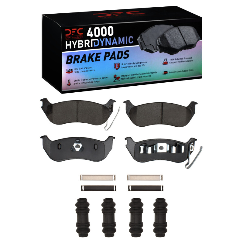 DFC 03-10 Ford Explorer Sport Trac Rear 4000 HybriDynamic Brake Pads and Hardware Kit
