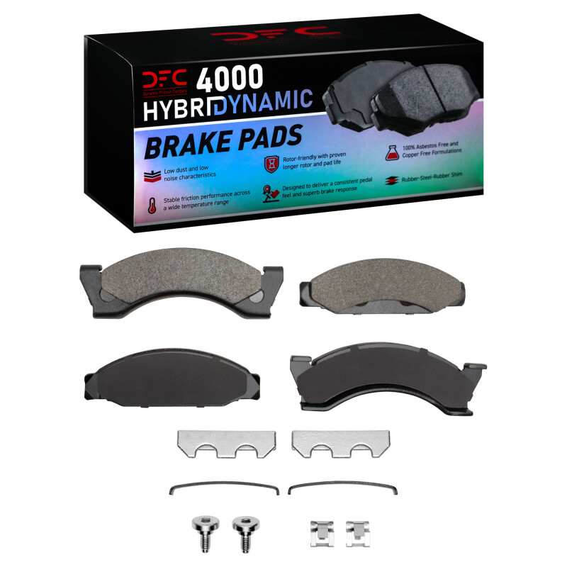 DFC 74-81 American Motors Gremlin Front 4000 HybriDynamic Brake Pads and Hardware Kit