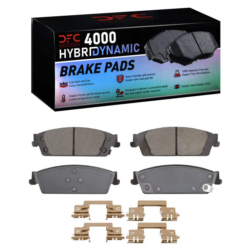 DFC 07-20 Cadillac Escalade Rear 4000 HybriDynamic Brake Pads and Hardware Kit
