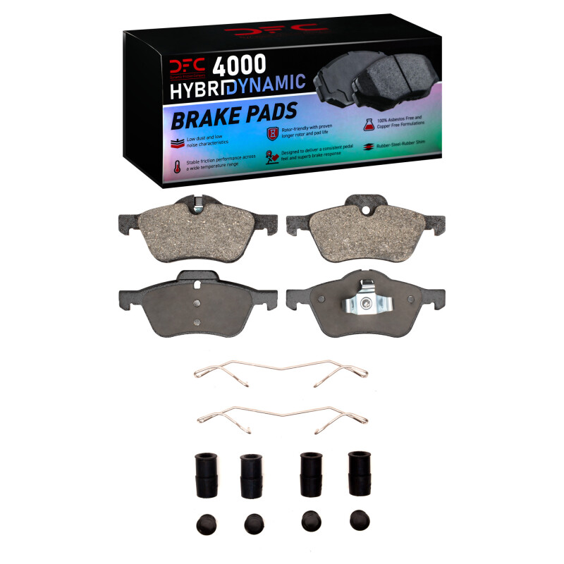 DFC 02-08 Mini Cooper (Excl Clubman) Front 4000 HybriDynamic Brake Pads and Hardware Kit