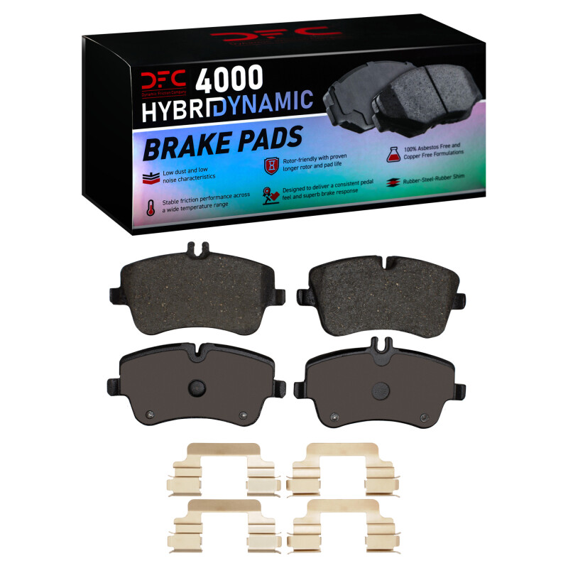 DFC 01-15 Mercedes-Benz SLK280 Front 4000 HybriDynamic Brake Pads and Hardware Kit