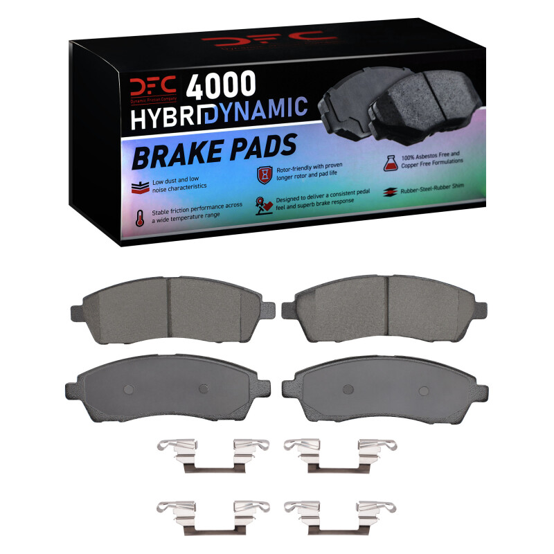 DFC 99-05 Ford Excursion Rear 4000 HybriDynamic Brake Pads and Hardware Kit