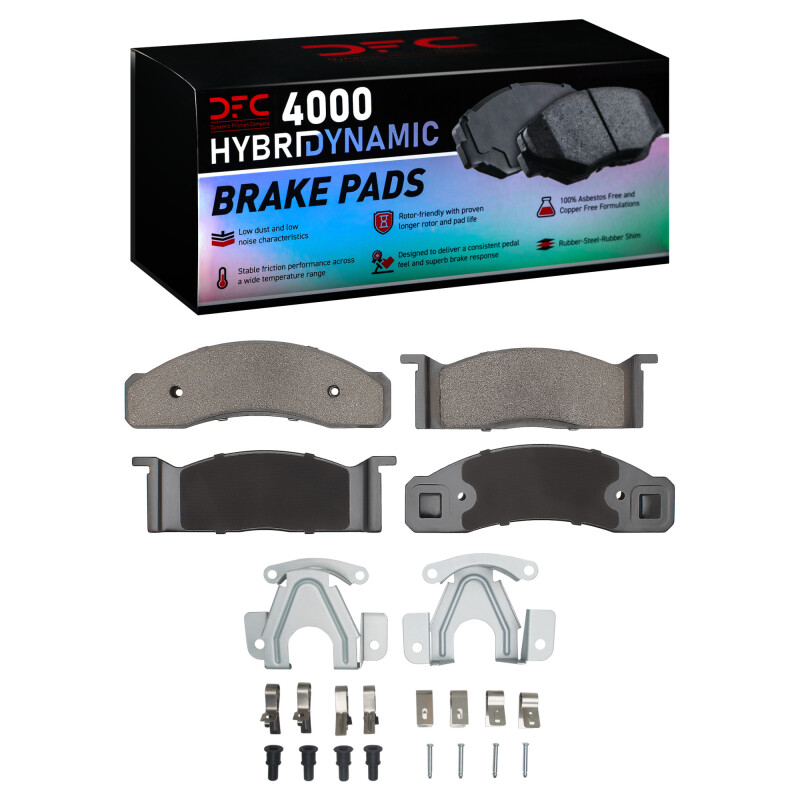 DFC 68-73 Ford Ranchero Front 4000 HybriDynamic Brake Pads and Hardware Kit
