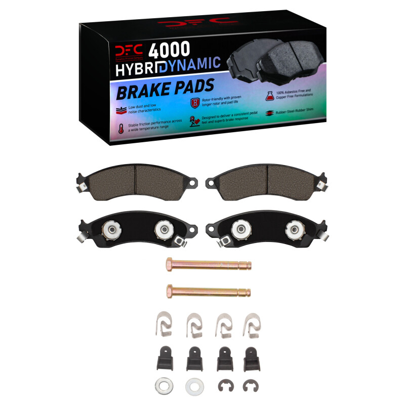 DFC 85-04 Chevrolet Camaro Front 4000 HybriDynamic Brake Pads and Hardware Kit