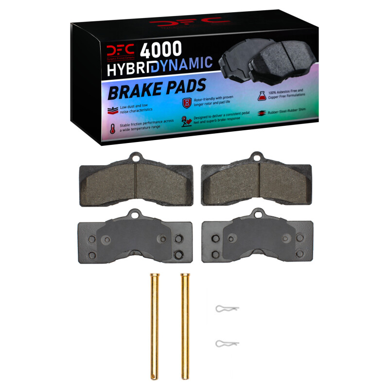 DFC 63-82 Chevrolet Camaro Front/Rear 4000 HybriDynamic Brake Pads and Hardware Kit