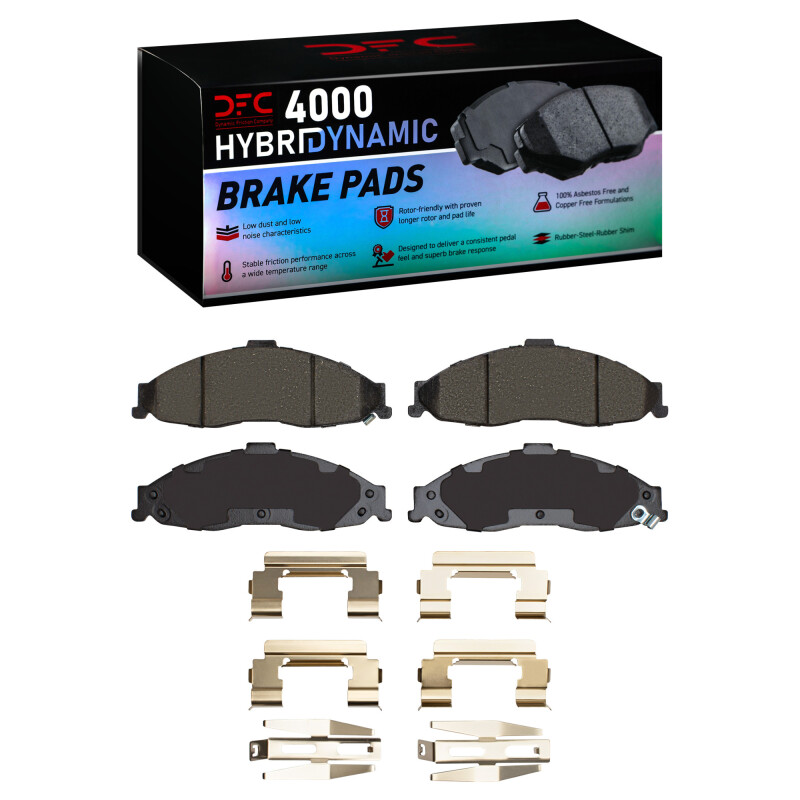 DFC 98-02 Chevrolet Camaro Front 4000 HybriDynamic Brake Pads and Hardware Kit
