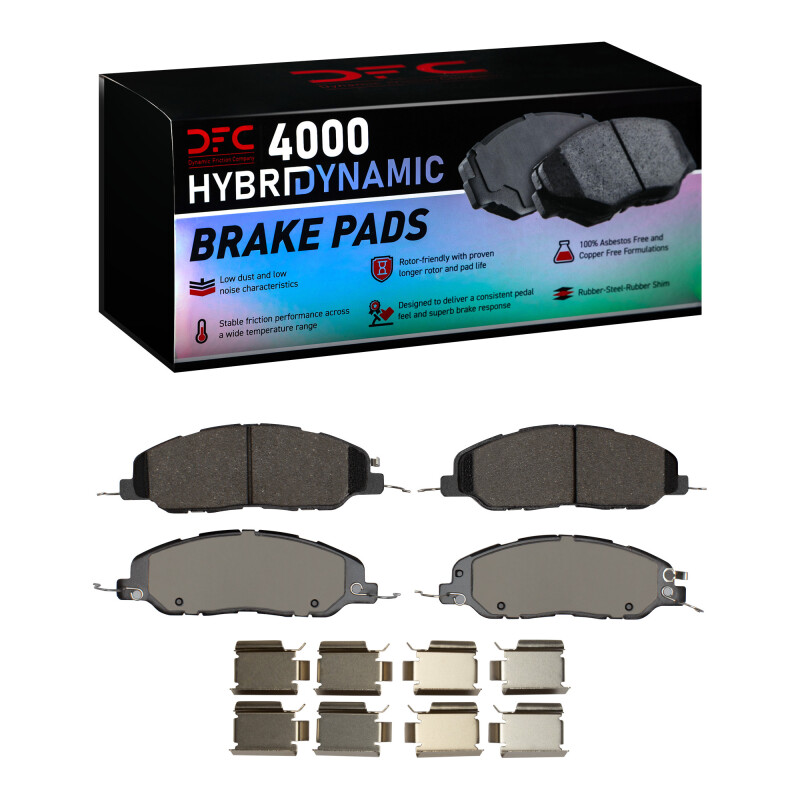 DFC 05-14 Ford Mustang Front 4000 HybriDynamic Brake Pads and Hardware Kit