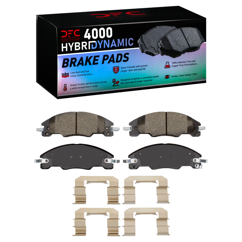 DFC 08-11 Ford Focus Front 4000 HybriDynamic Brake Pads and Hardware Kit
