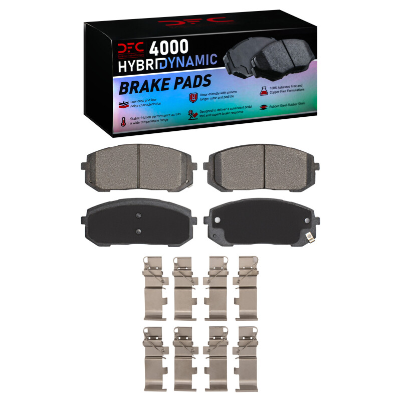 DFC 20-25 Hyundai Sonata Front 4000 HybriDynamic Brake Pads and Hardware Kit
