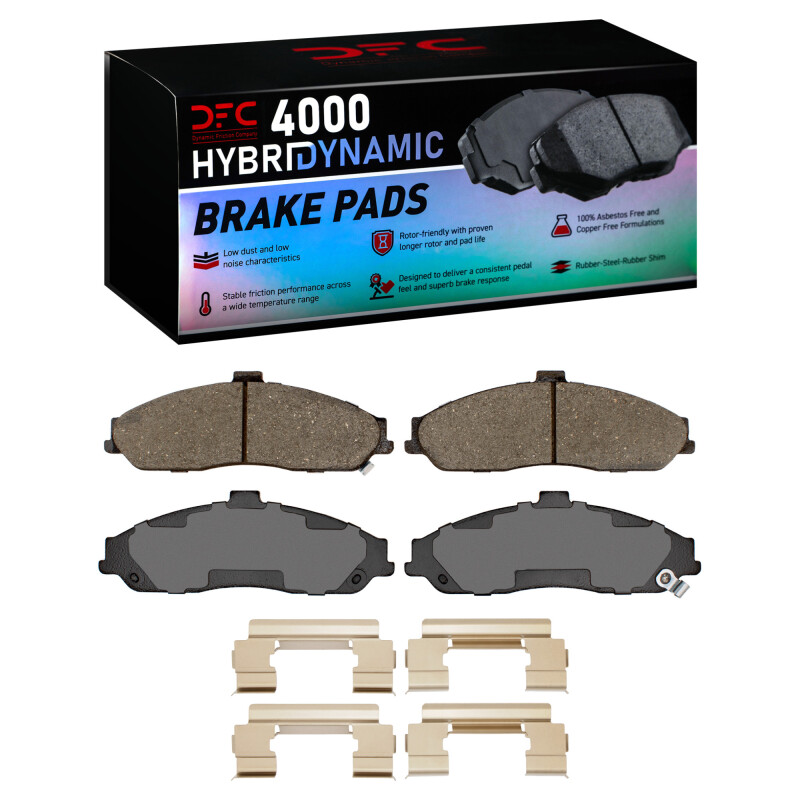 DFC 04-09 Cadillac XLR Front 4000 HybriDynamic Brake Pads and Hardware Kit