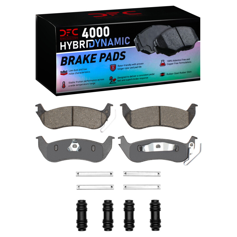 DFC 03-11 Ford Crown Victoria Rear 4000 HybriDynamic Brake Pads and Hardware Kit