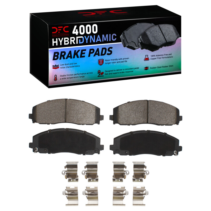 DFC 12-25 Chrysler Grand Caravan Front 4000 HybriDynamic Brake Pads and Hardware Kit