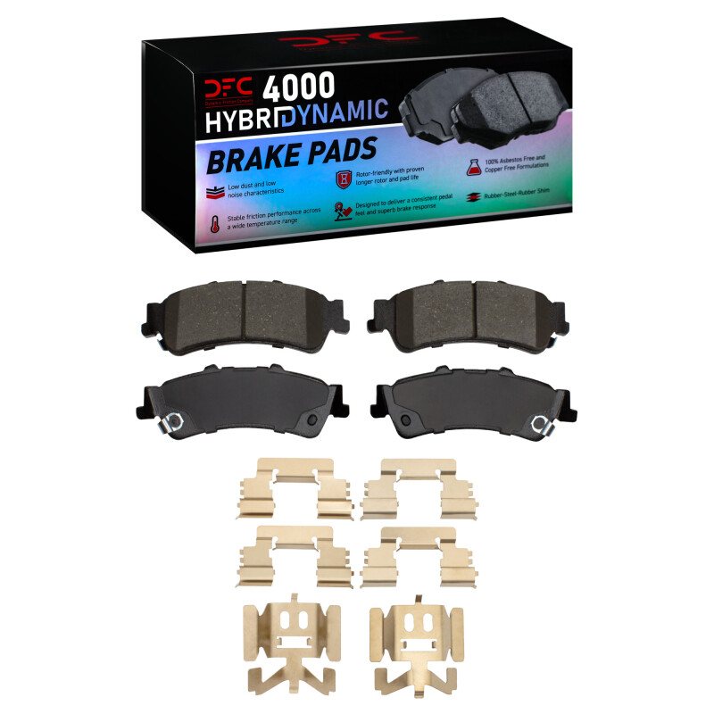 DFC 99-11 Cadillac DTS Rear 4000 HybriDynamic Brake Pads and Hardware Kit