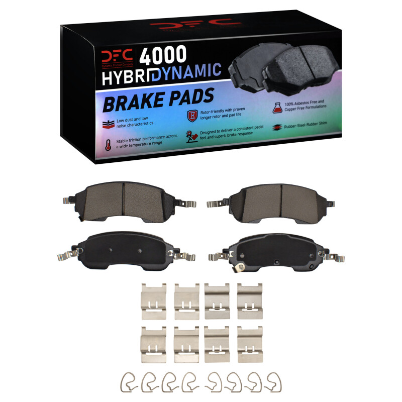 DFC 21-25 Ford Ranger (USA/Canada) Rear 4000 HybriDynamic Brake Pads and Hardware Kit