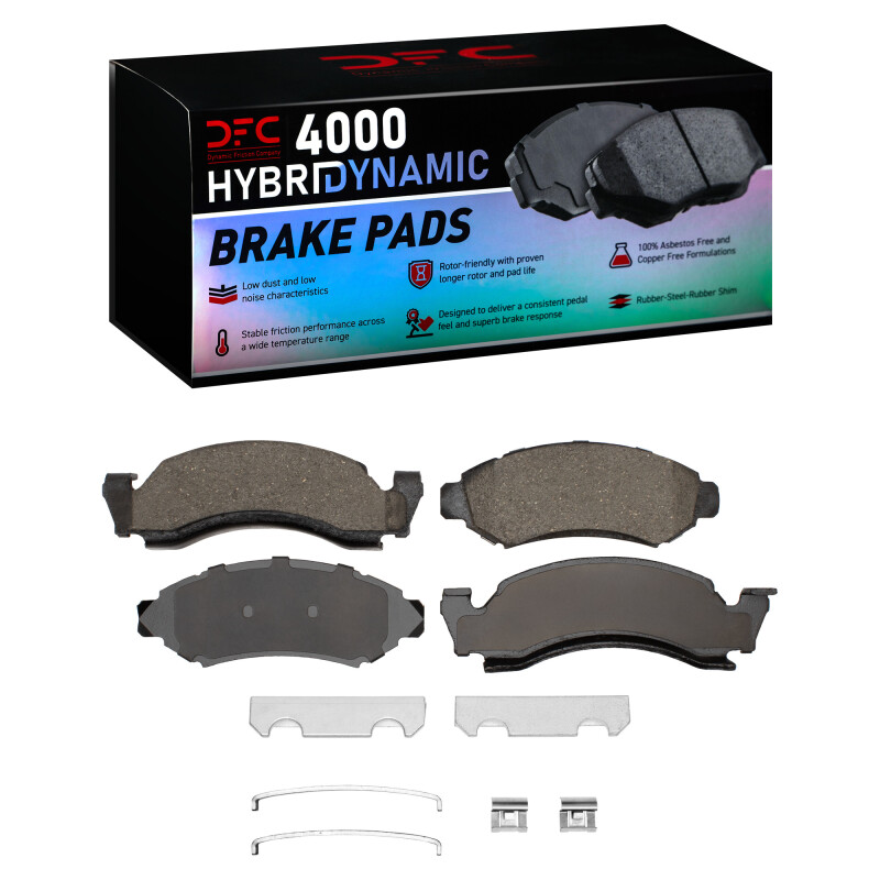 DFC 73-85 Ford E-100 Econoline Front 4000 HybriDynamic Brake Pads and Hardware Kit
