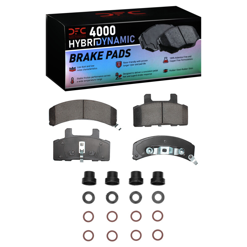 DFC 88-91 Chevrolet K1500 Front 4000 HybriDynamic Brake Pads and Hardware Kit