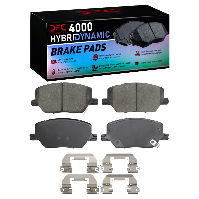 DFC 15-23 Fiat 500X Front 4000 HybriDynamic Brake Pads and Hardware Kit