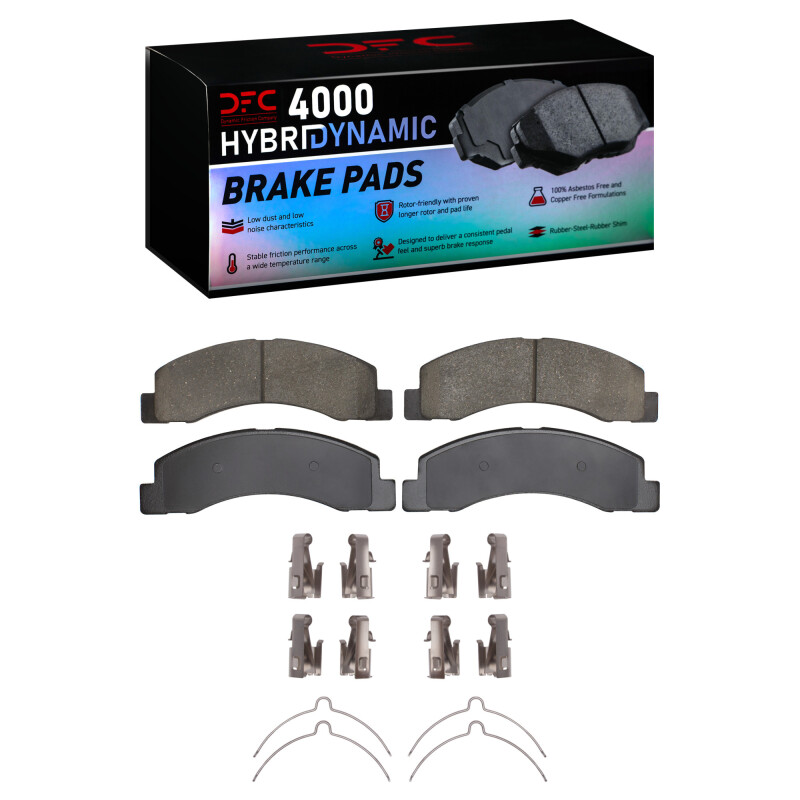 DFC 99-05 Ford Excursion Front 4000 HybriDynamic Brake Pads and Hardware Kit