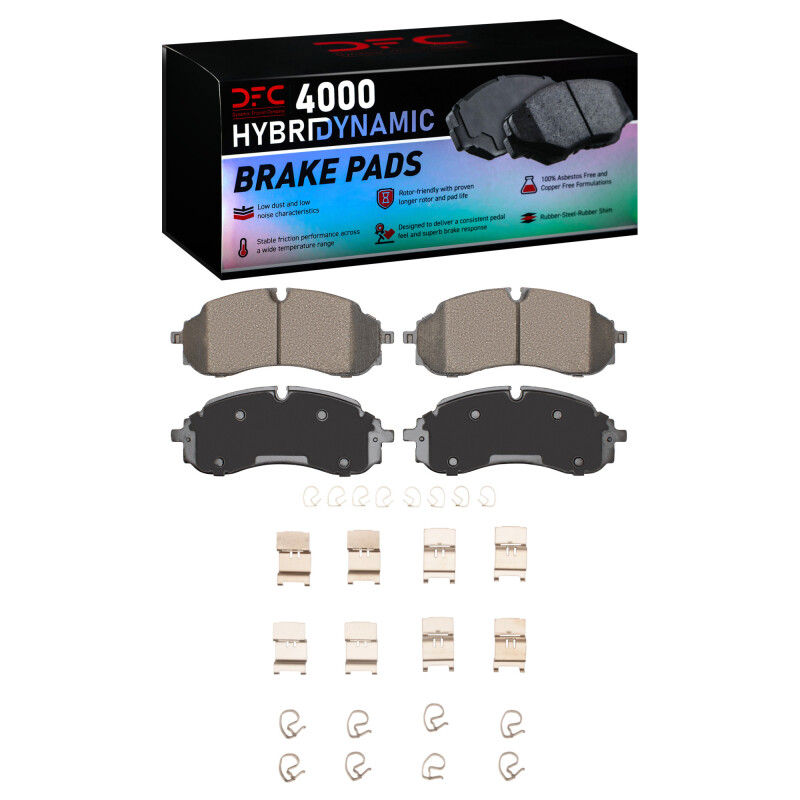 DFC 21-25 Ford E-Transit Front 4000 HybriDynamic Brake Pads and Hardware Kit