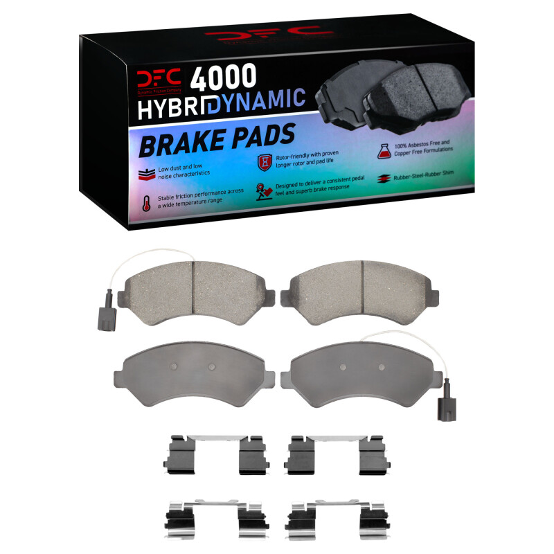 DFC 14-25 Ram ProMaster EV Front 4000 HybriDynamic Brake Pads and Hardware Kit