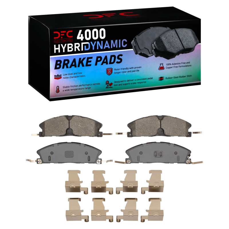 DFC 13-19 Ford Police Interceptor Sedan Front 4000 HybriDynamic Brake Pads and Hardware Kit