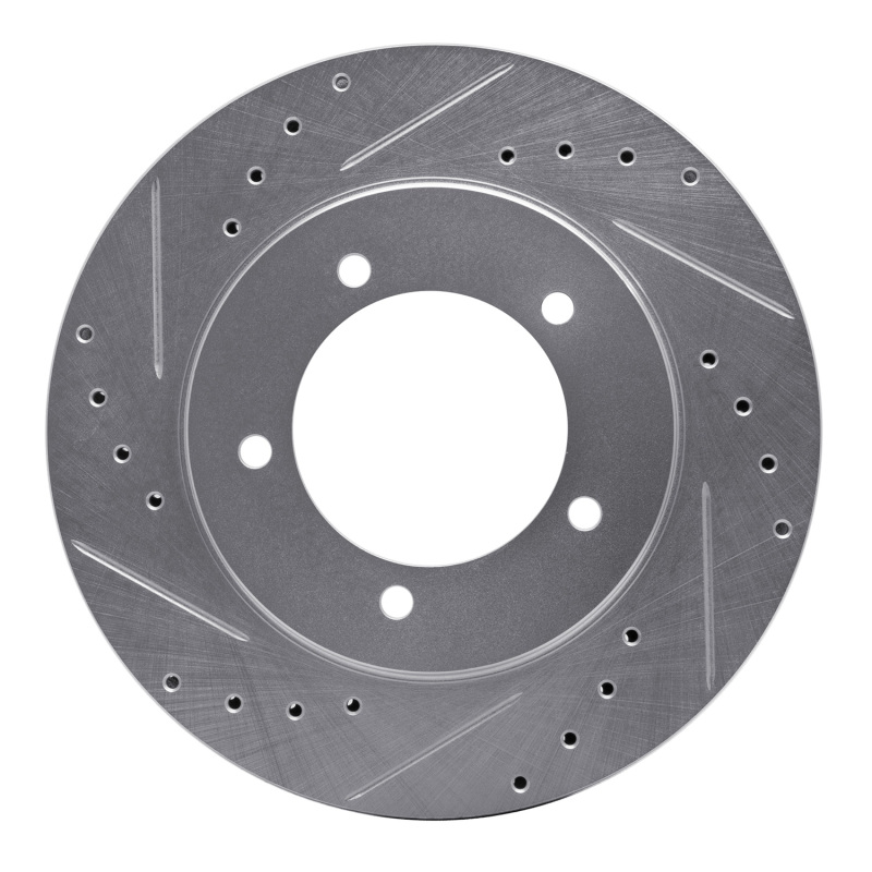 DFC 99-08 Chevrolet Tracker Front Left Drilled & Slotted Silver Brake Rotor