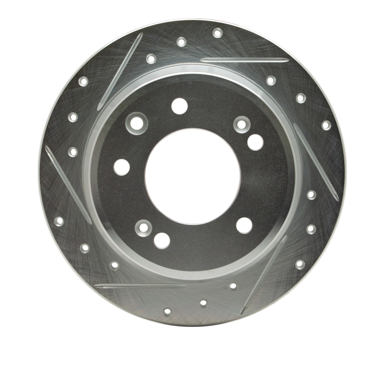 DFC 09-16 Hyundai Elantra Rear Left Drilled & Slotted Silver Brake Rotor