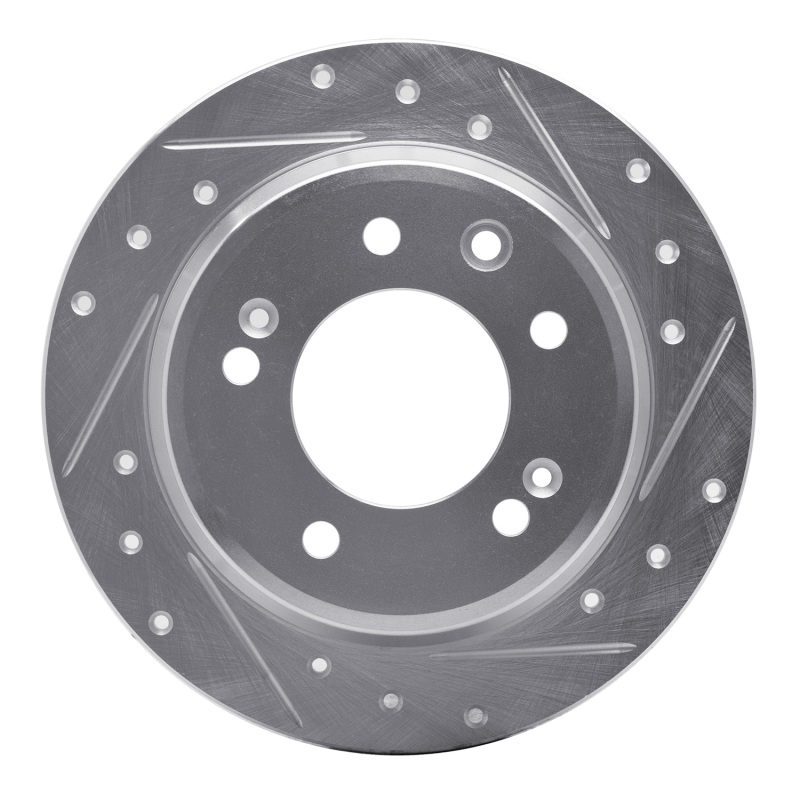 DFC 09-16 Hyundai Elantra Rear Right Drilled & Slotted Silver Brake Rotor