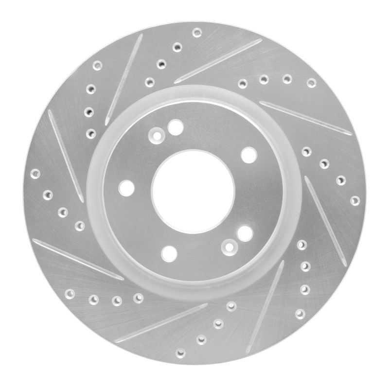 DFC 20-25 Hyundai Kona Front Left Drilled & Slotted Silver Brake Rotor