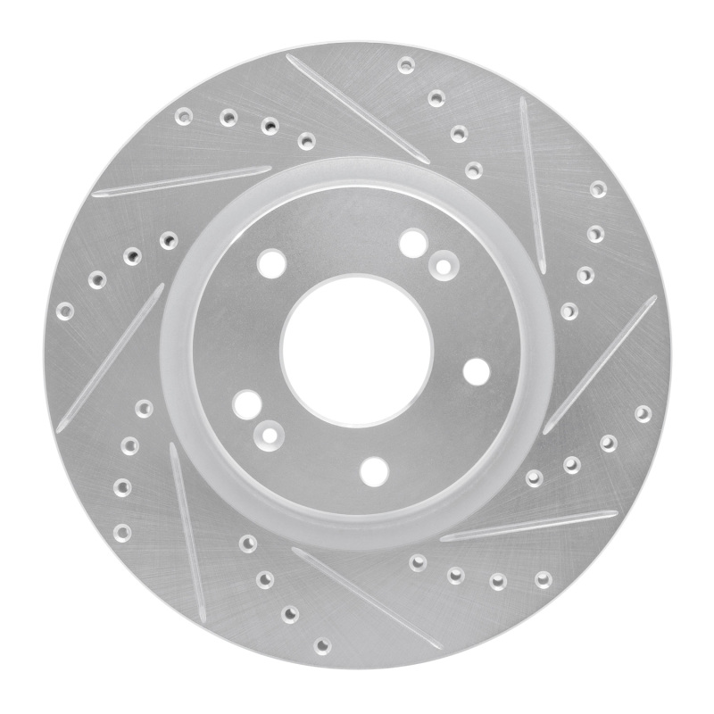 DFC 20-25 Hyundai Elantra Front Right Drilled & Slotted Silver Brake Rotor