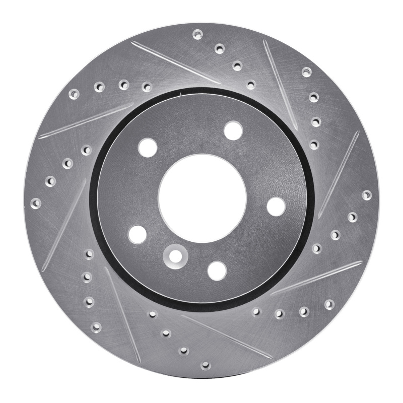 DFC 94-02 Land Rover Range Rover Front Right Drilled & Slotted Silver Brake Rotor