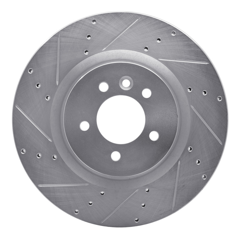 DFC 06-17 Land Rover Range Rover Sport Front Left Drilled & Slotted Silver Brake Rotor