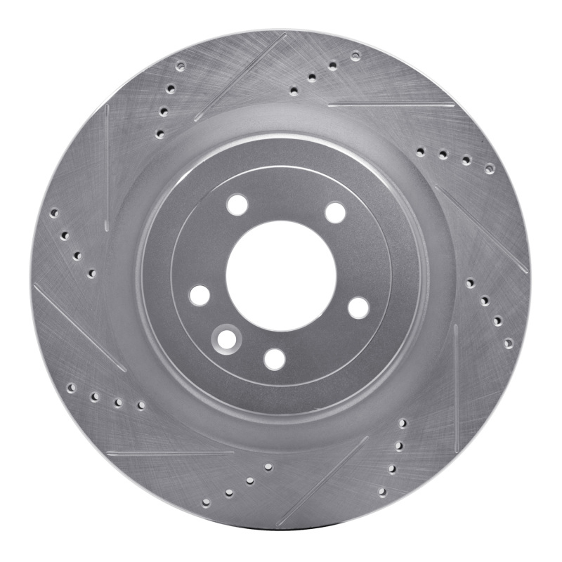 DFC 13-25 Land Rover Range Rover Rear Left Drilled & Slotted Silver Brake Rotor