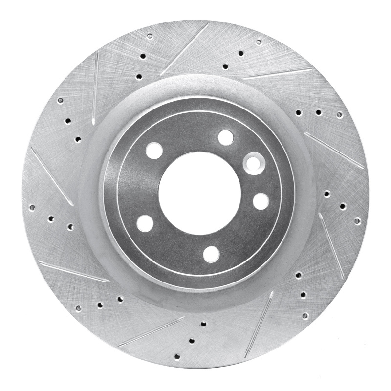 DFC 14-24 Land Rover Range Rover Sport Rear Left Drilled & Slotted Silver Brake Rotor