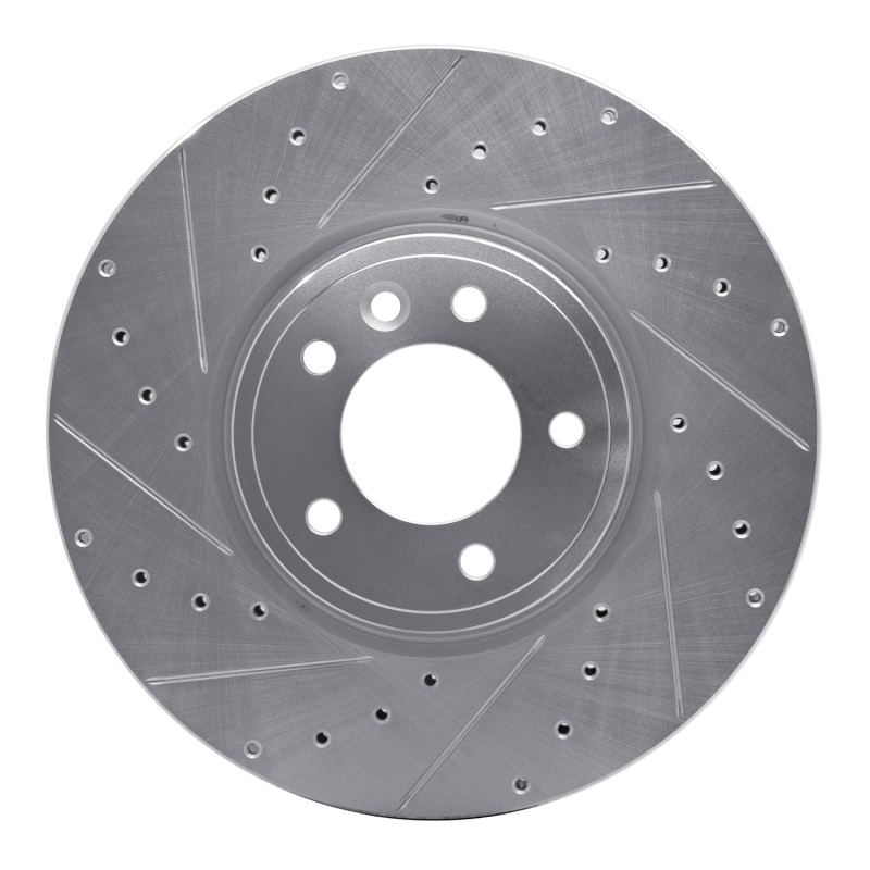 DFC 18-20 Land Rover Range Rover Front Left Drilled & Slotted Silver Brake Rotor