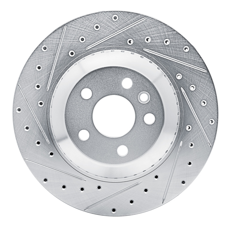 DFC 20-26 Jaguar F-Pace Rear Left Drilled & Slotted Silver Brake Rotor