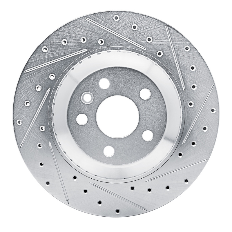 DFC 20-26 Jaguar I-Pace Rear Right Drilled & Slotted Silver Brake Rotor